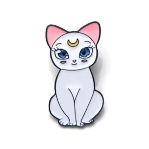 The White Cat in Sailor Moon Artemis Enamel Pins 49-1